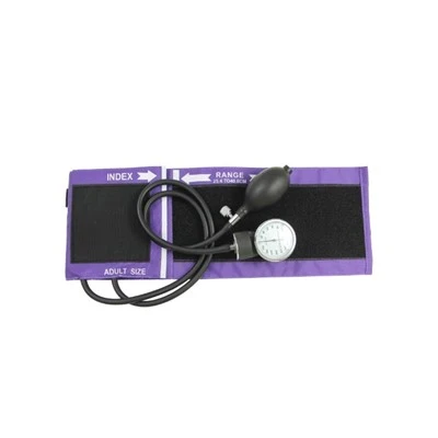 Latex manyèl aneroid Sphygmomanometer ak manchèt Nylon